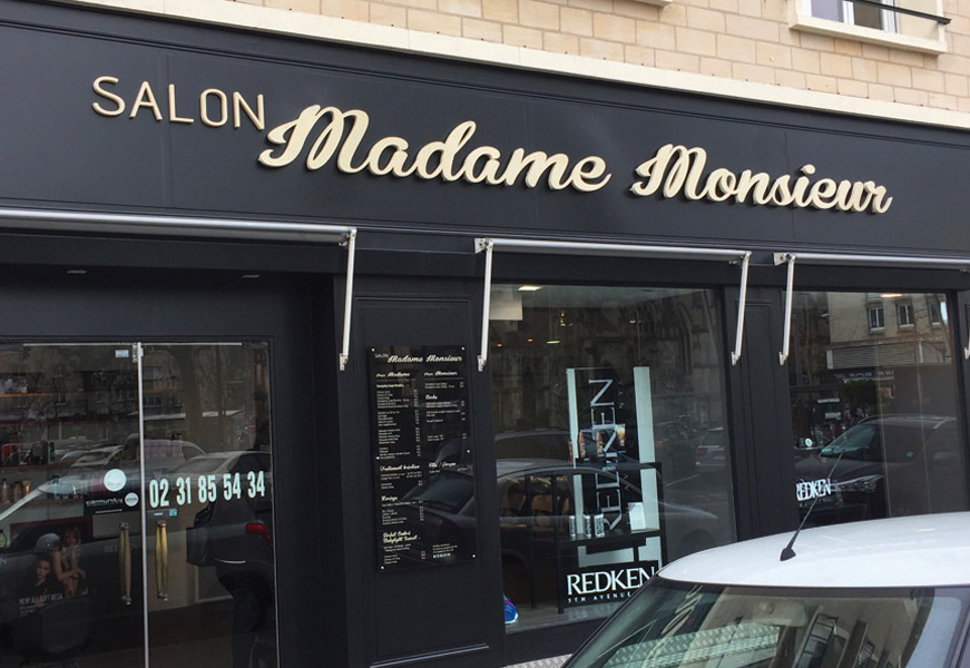 Madame Monsieur - Lettres retro-éclairées